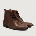 Duster Brogues Derby Hnědá Kožené boty pro Pány