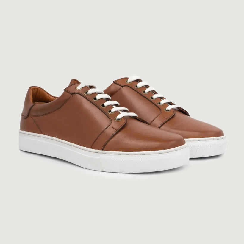 Carter Runn Světle hnědá Leather Sneakers pánská