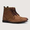 Duster Brogues Derby Hnědá Nubuck Kožené boty pro Pány