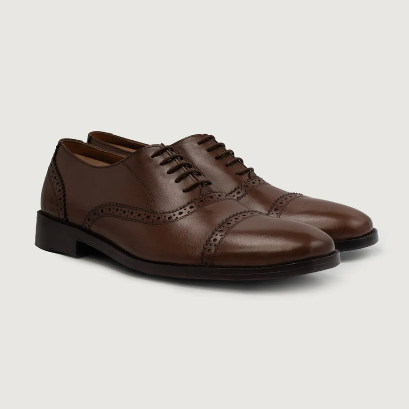 Greyson Brogues Oxford Hnědá Leather Shoes pánská