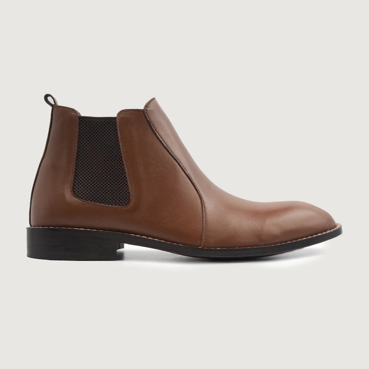 Brown Full-Grain leather Boots - Rámová konstrukce Goodyear welt a špička obuvi