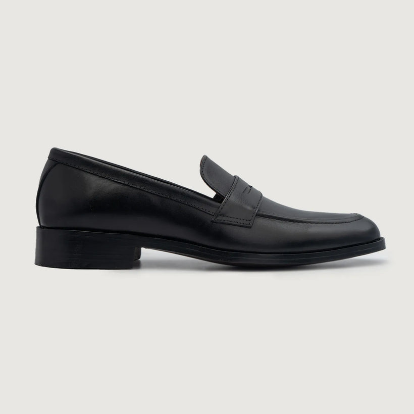 Baxton Černá Leather Loafers pánská