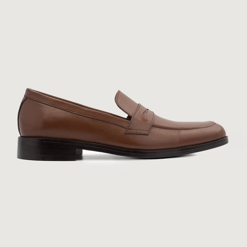 Baxton Hnědá Leather Loafers pánská