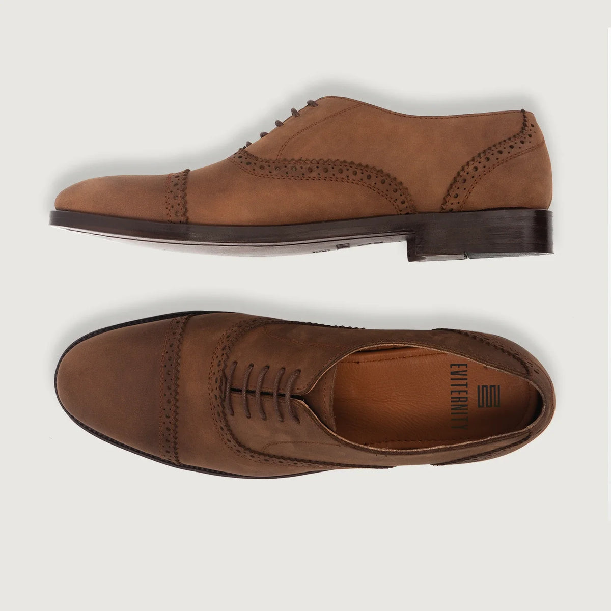 Greyson Brogues Oxford Oil Pull-up Hnědá Kožená obuv pro Pány - Zesílený opatek a precizní dvojité prošití