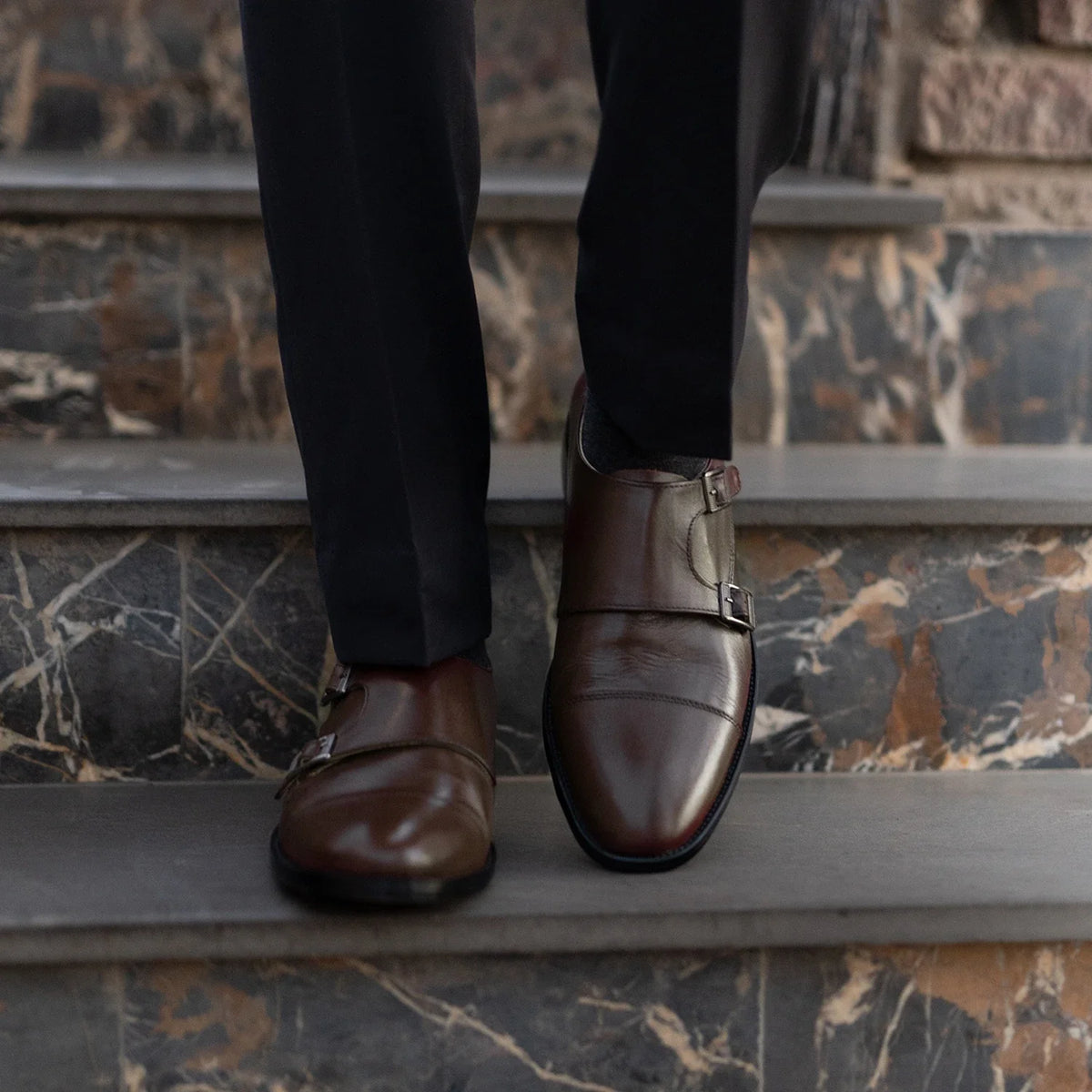 Styled On-Foot Perspective Demonstrating Ankle Fit & Silhouette on Model