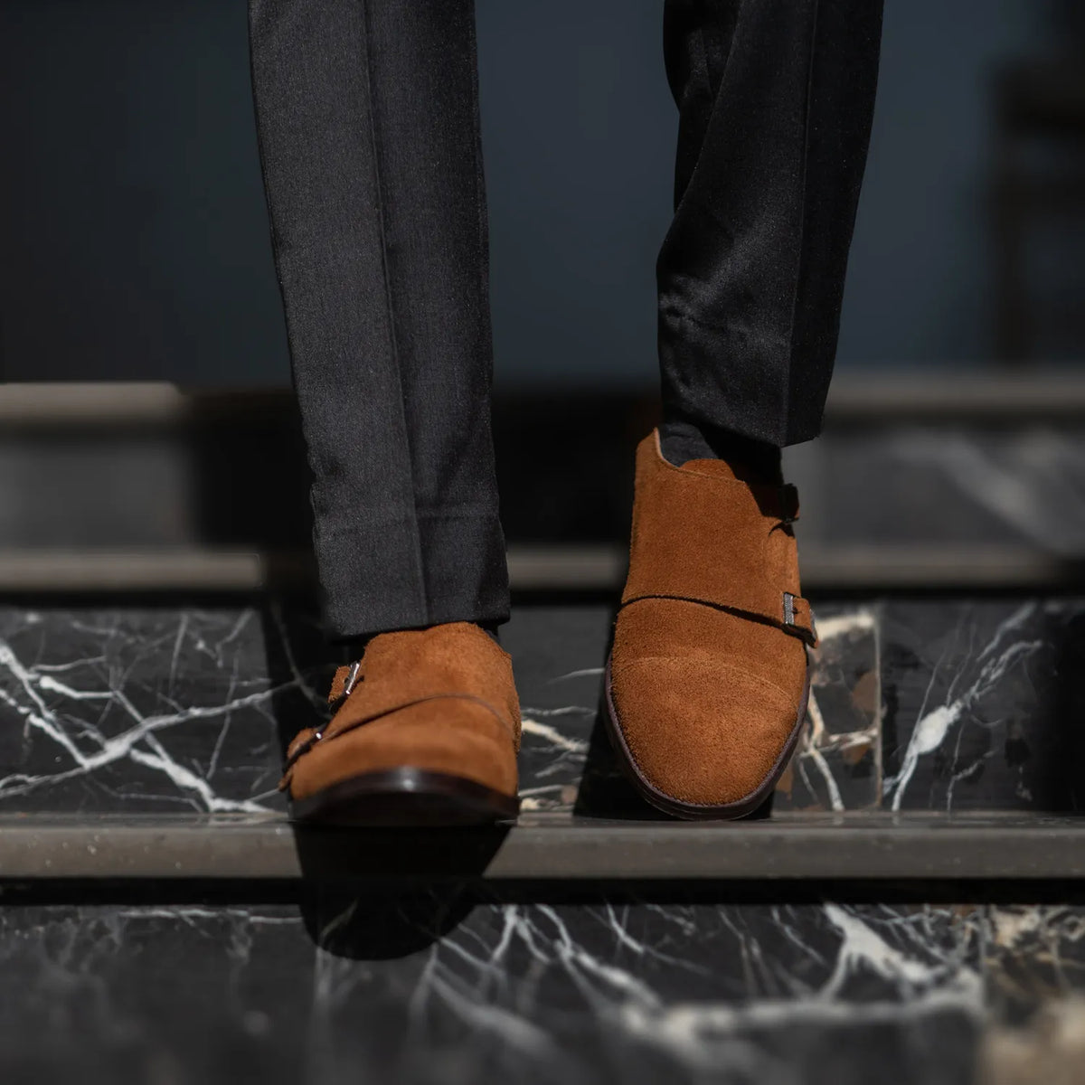 Orlaven Boston Kožená obuv Hnědá Suede Kožená obuv footwear image 9