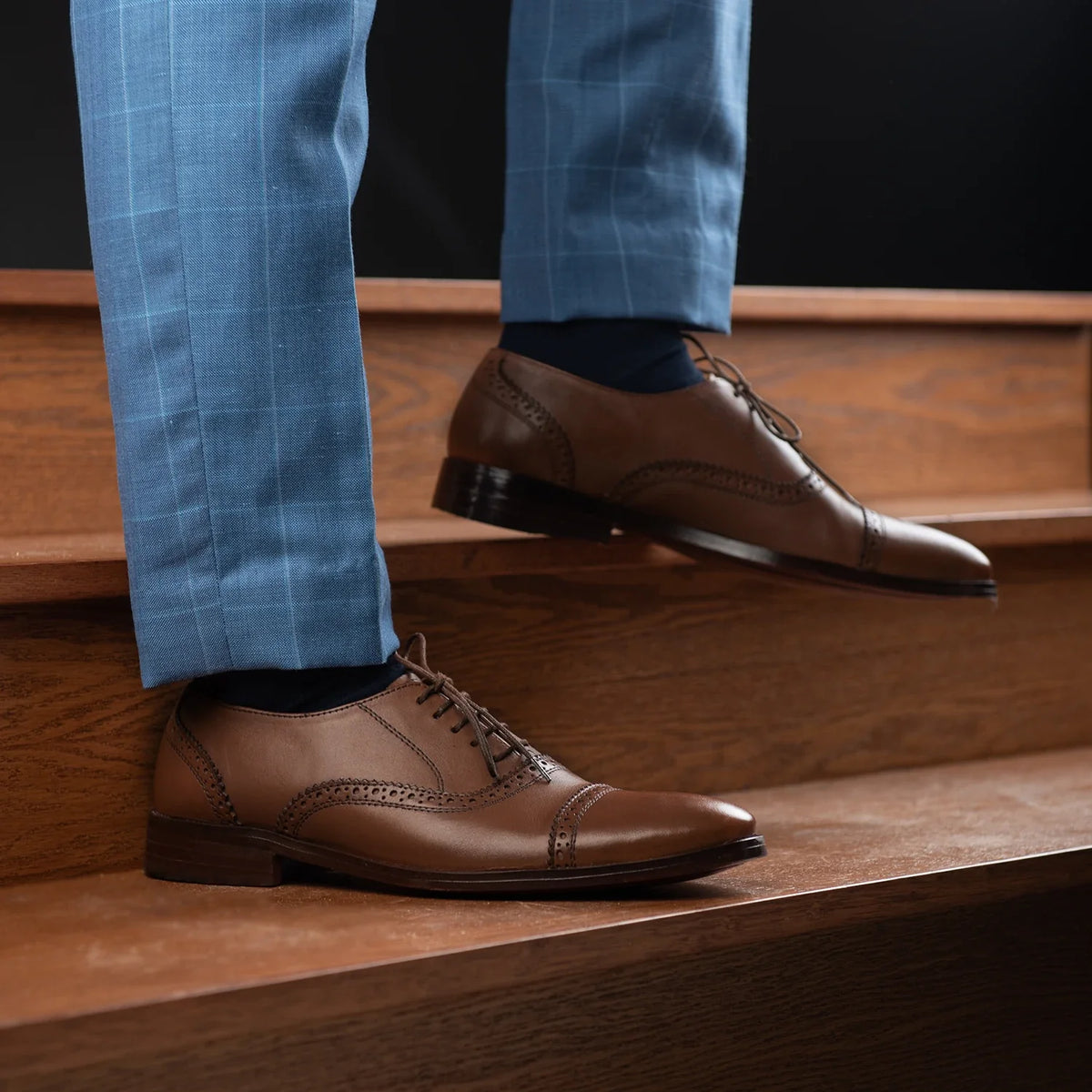 Orlaven Greyson Brogues Oxford Hnědá Kožená obuv pro Pány footwear image 9