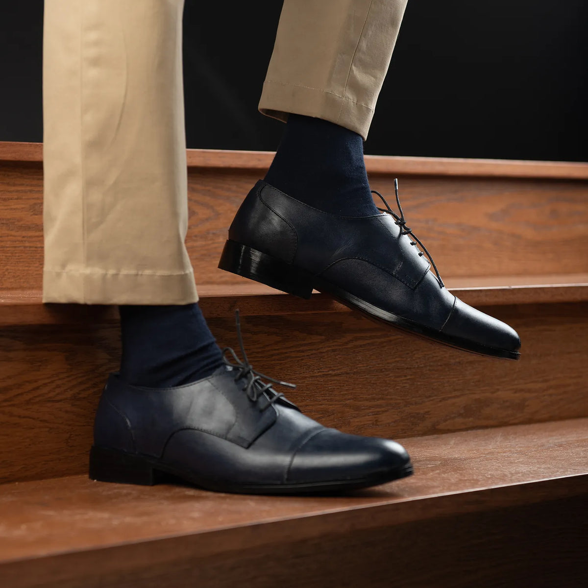Orlaven Attorney Derby Midnight Modrá Kožená obuv pro Pány footwear image 9