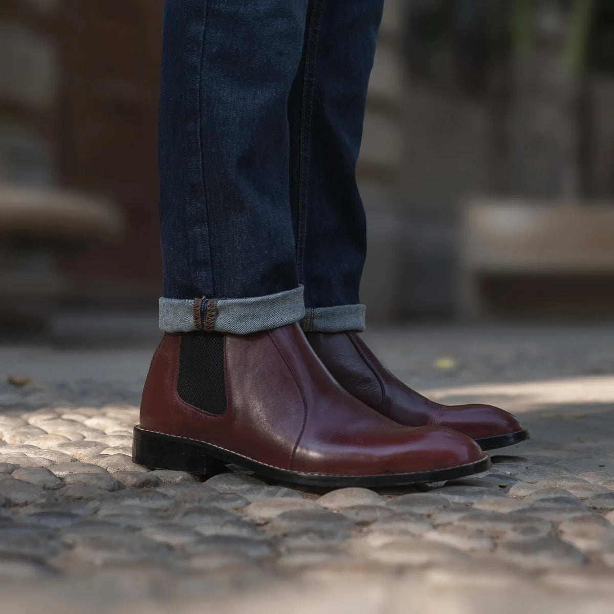 Orlaven Clarkson Chelsea Vínová Kožené boty pro Pány footwear image 9