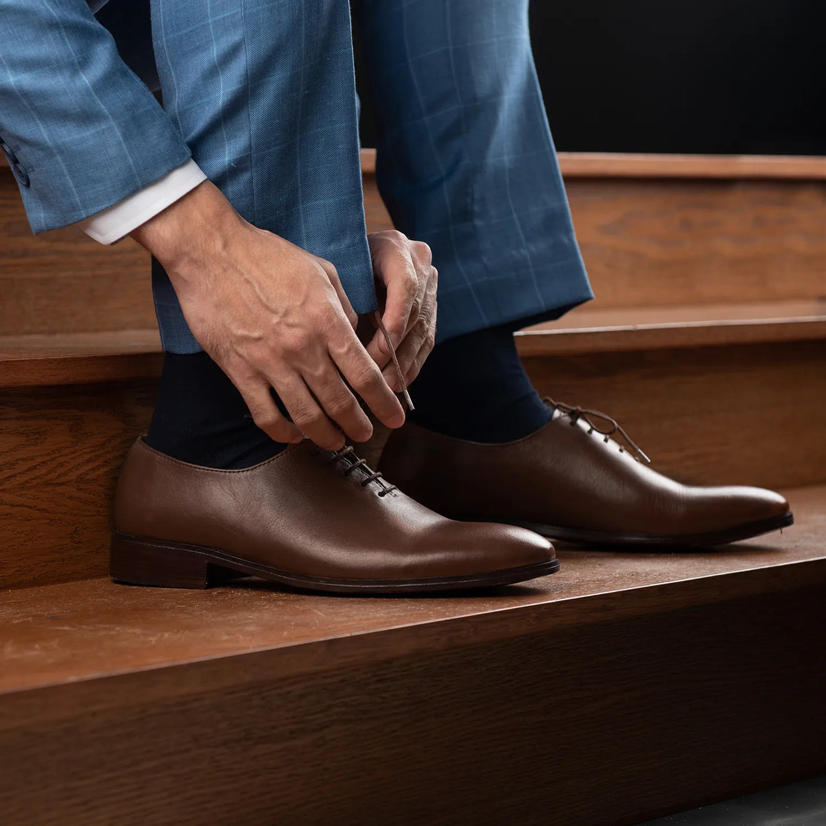 Orlaven Director Wholecut Hnědá Kožená obuv pro Pány footwear image 9