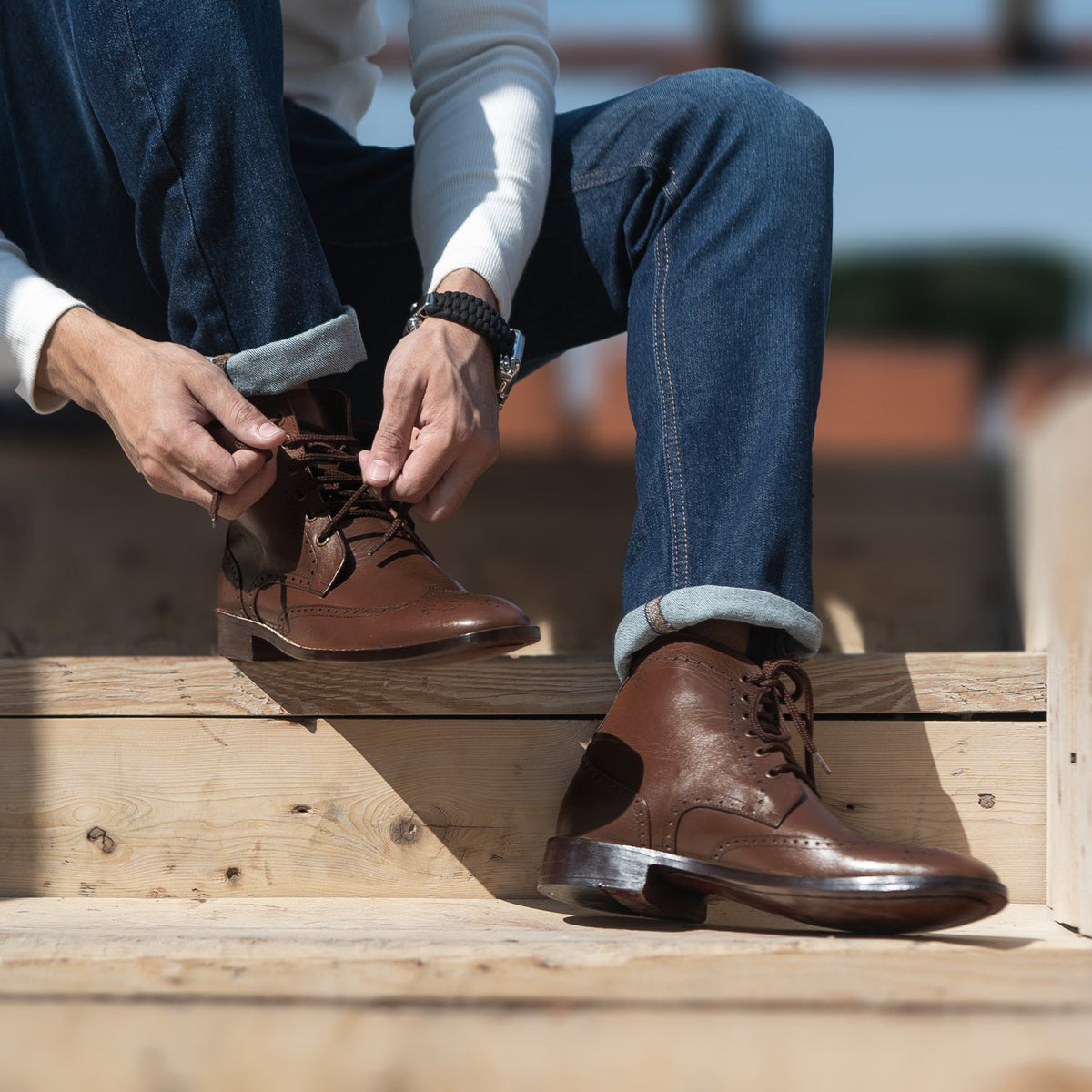 Orlaven Duster Brogues Derby Hnědá Kožené boty pro Pány footwear image 9