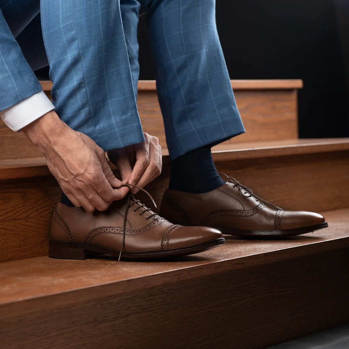 Orlaven Greyson Brogues Oxford Hnědá Kožená obuv pro Pány footwear image 10