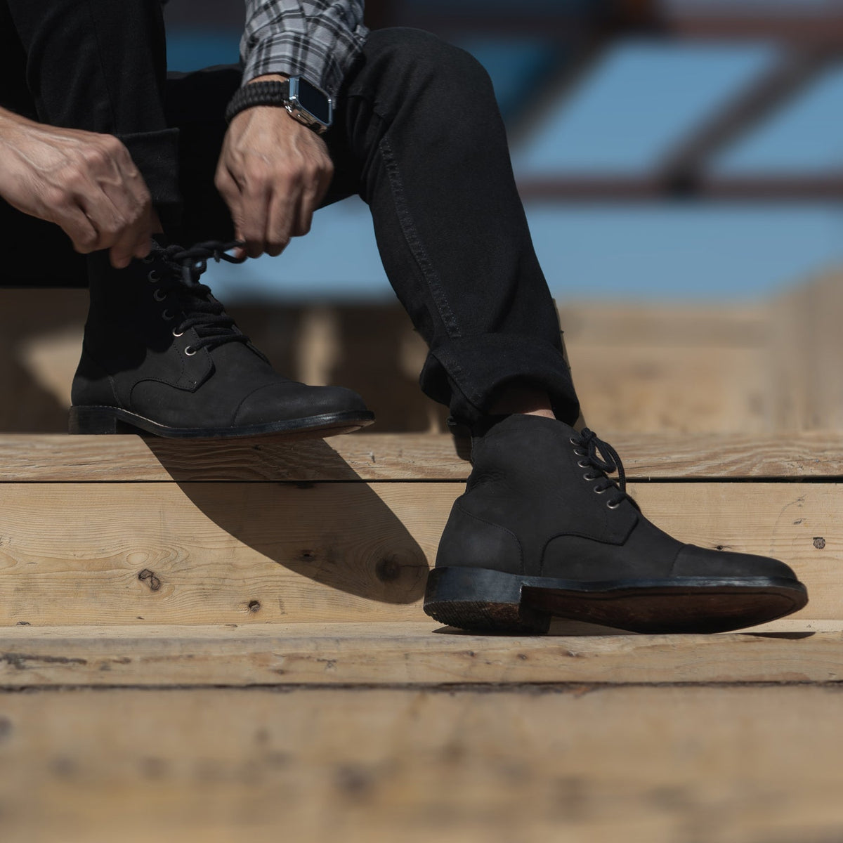 Orlaven Knight Derby Černá Nubuck Kožené boty pro Pány footwear image 10