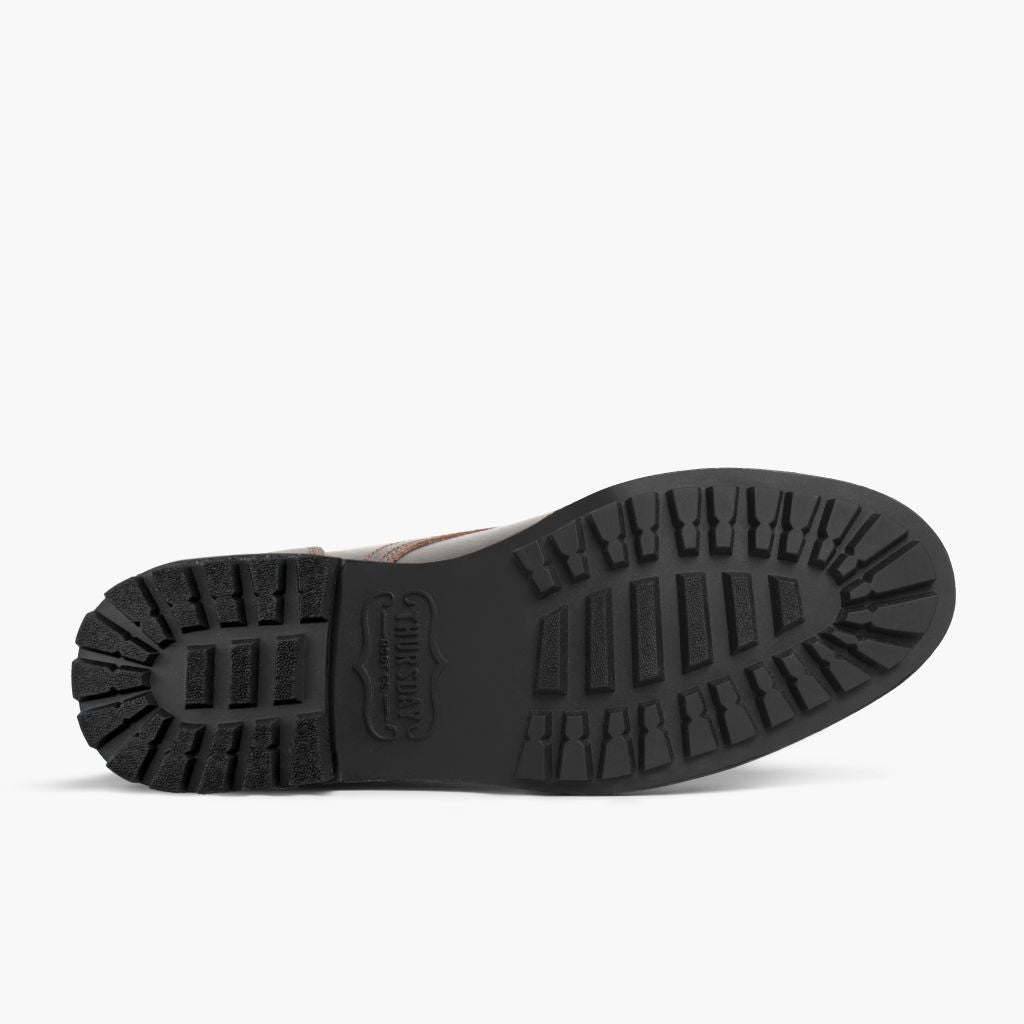 High-Traction Rubber Outsole & Lug Tread Pattern on Vanguard Waxed Cacao Kožené boty pro Pány For Men