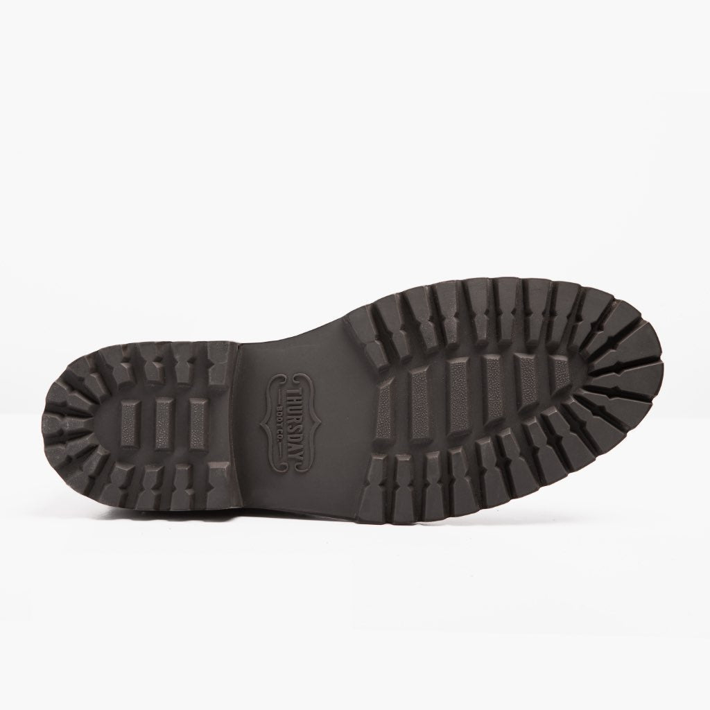 High-Traction Rubber Outsole & Lug Tread Pattern on Captain StormKing® Tobacco Kožené boty pro Pány