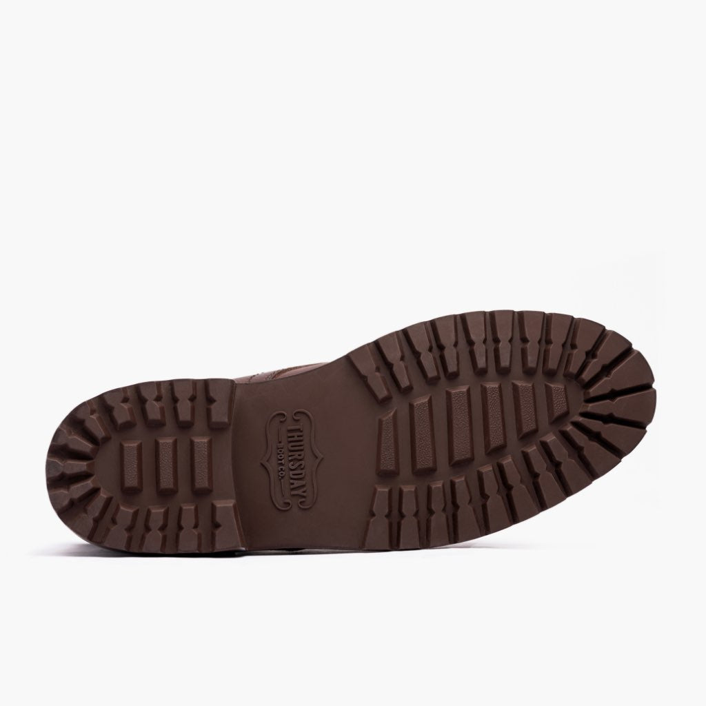 High-Traction Rubber Outsole & Lug Tread Pattern on Captain StormKing® Whiskey Kožené boty pro Pány