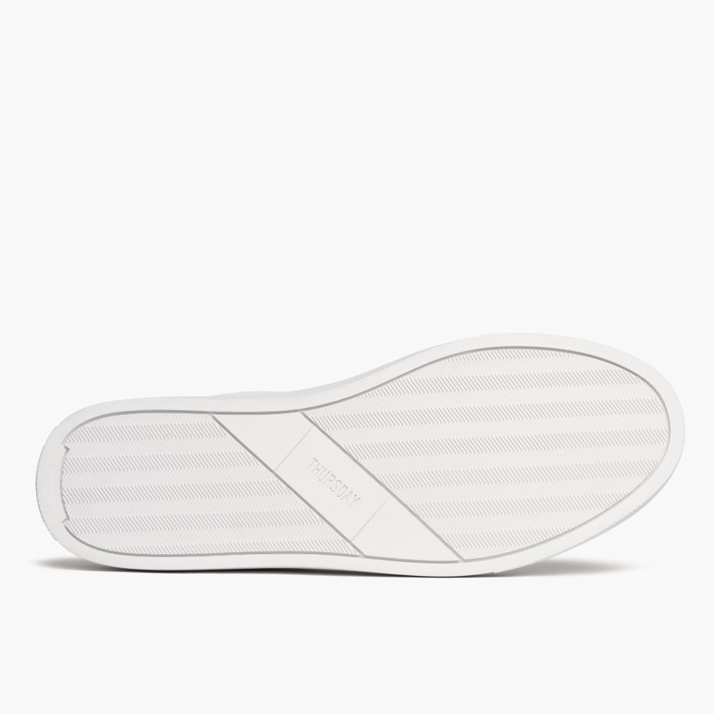 High-Traction Rubber Outsole & Lug Tread Pattern on Court White Kožené tenisky pro Pány