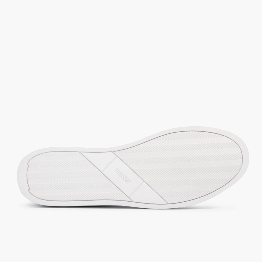High-Traction Rubber Outsole & Lug Tread Pattern on Encore White Kožené tenisky pro Pány
