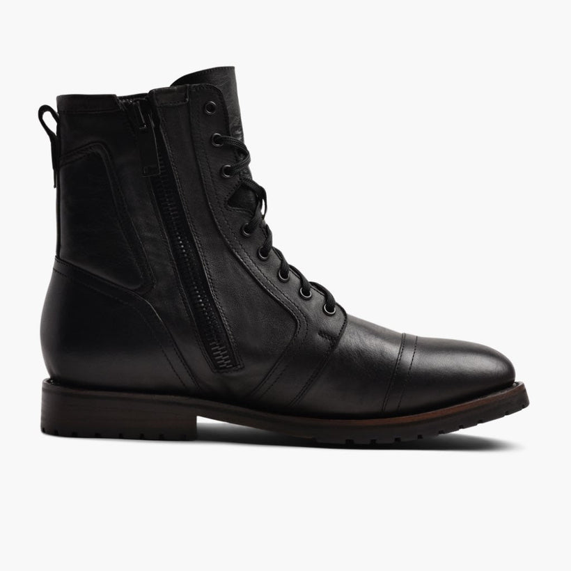 Casa Moto Černá Leather Boots pánská