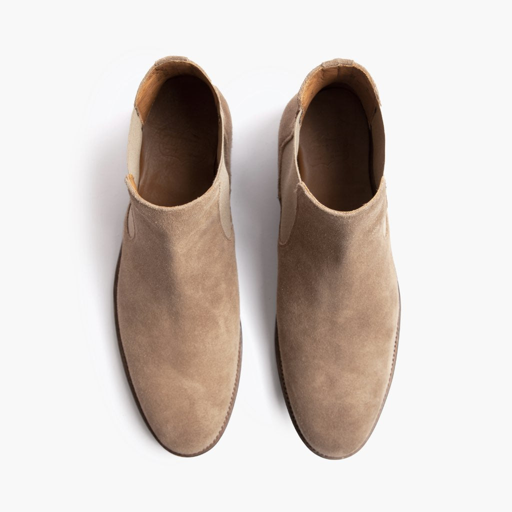 High-Traction Rubber Outsole & Lug Tread Pattern on Cavalier Sandstone Kožené boty pro Pány