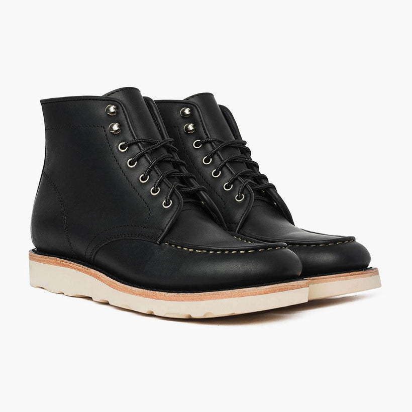 Diplomat Černá Matte Leather Boots pánská