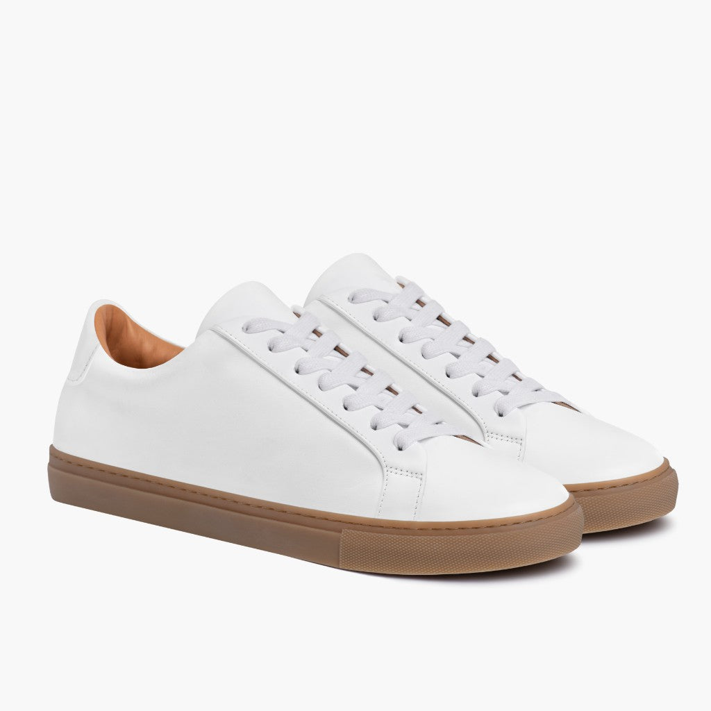 Legacy White Kožené tenisky pro Pány in White Full-Grain Leather - Boční pohled | Koupit online