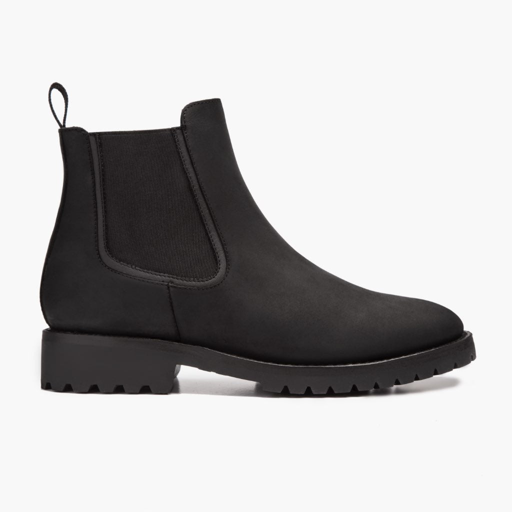 Black Full-Grain leather Boots - Rámová konstrukce Goodyear welt a špička obuvi