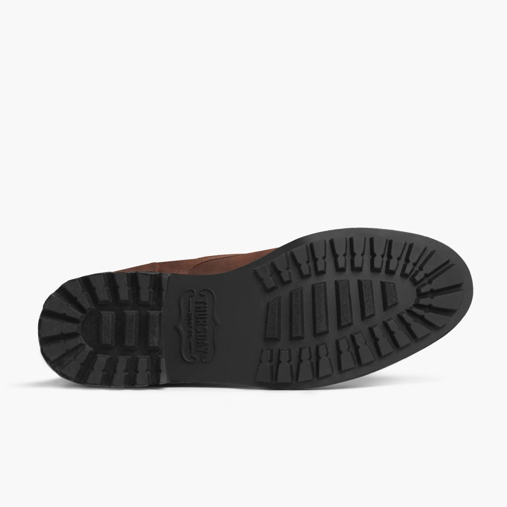 High-Traction Rubber Outsole & Lug Tread Pattern on Logger Arizona Adobe Kožené boty pro Pány