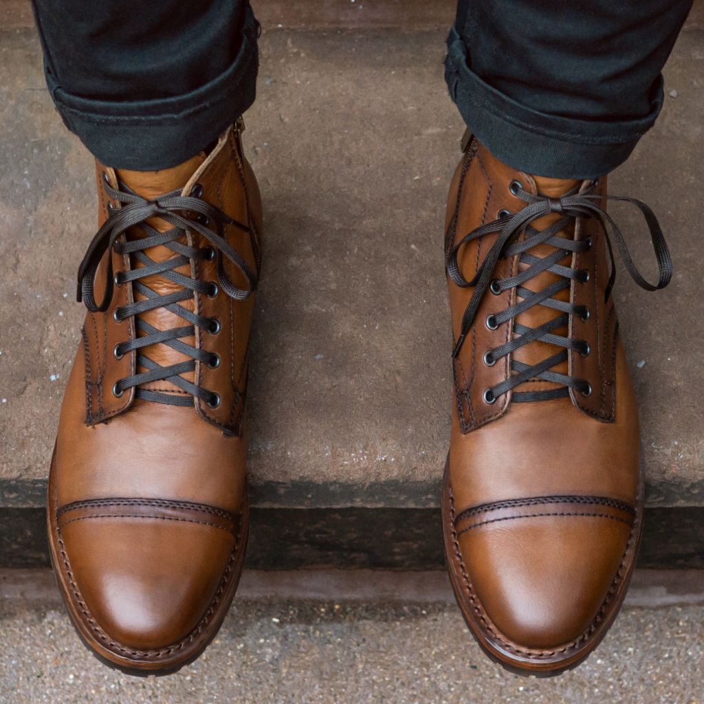 Styled On-Foot Perspective Demonstrating Ankle Fit & Silhouette on Model
