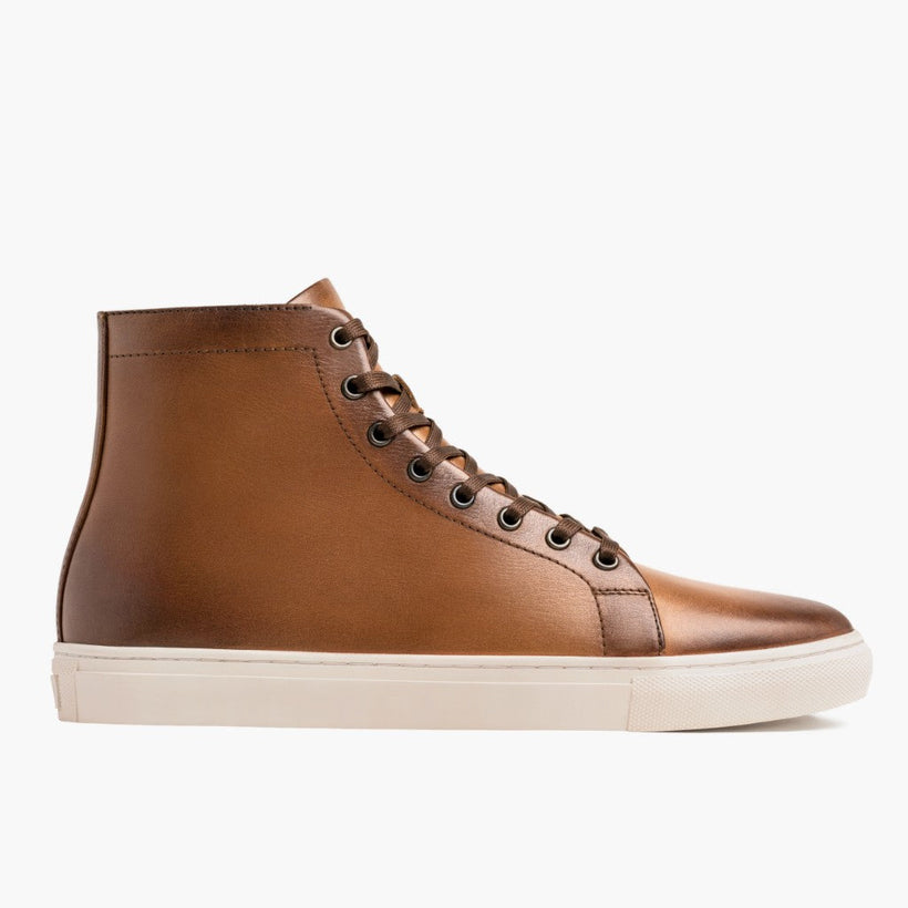 Premier High Top Toffee Leather Sneakers pánská
