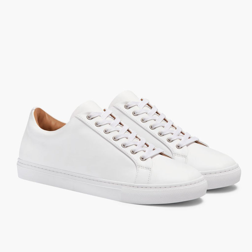 Premier Low Top White Leather Sneakers pánská