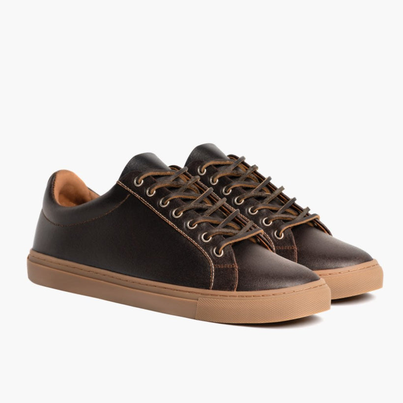 Premier Low Top Cacao Leather Sneakers pánská