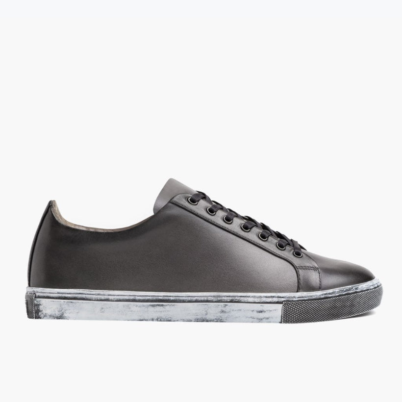 Premier Low Top Distressed Grey Leather Sneakers pánská