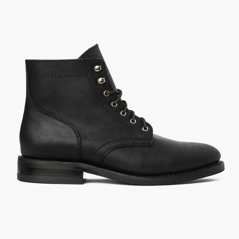 President Černá Matte Leather Boots pánská
