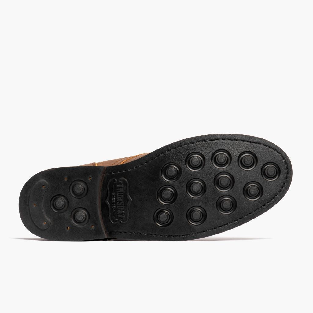 High-Traction Rubber Outsole & Lug Tread Pattern on President Safari Kožené boty pro Pány For Men