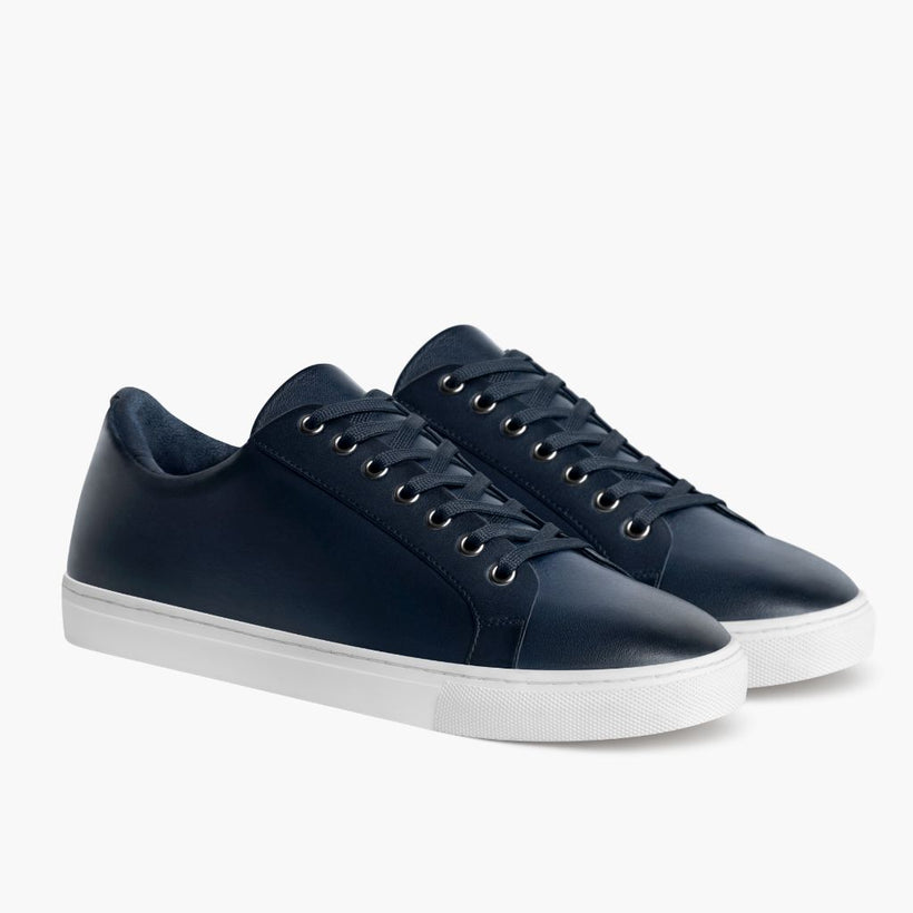 Premier Low Top Deep Blue Leather Sneakers pánská