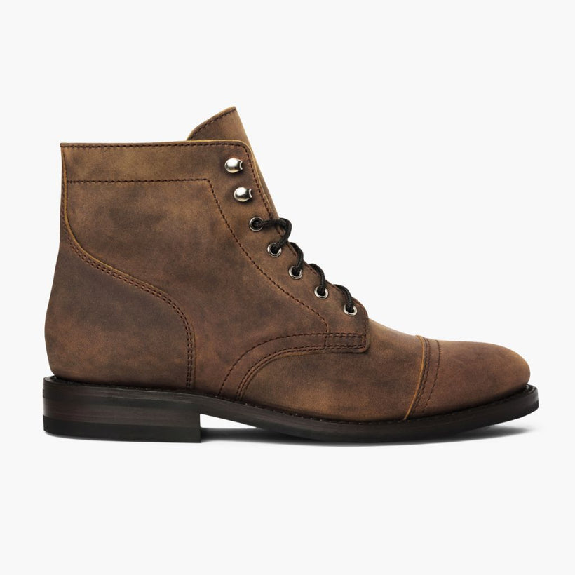 Captain Burnt Copper Leather Boots pánská