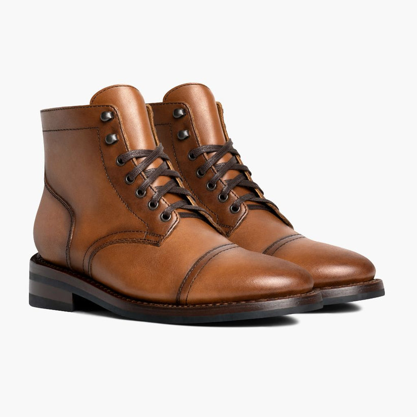 Captain Toffee Leather Boots pánská
