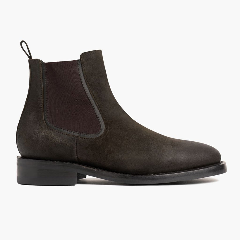 Duke Dark Olive Suede Kožené boty pro Pány