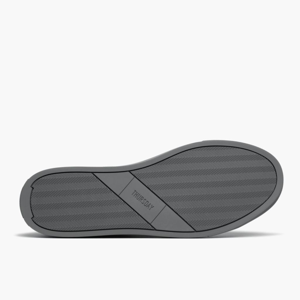 High-Traction Rubber Outsole & Lug Tread Pattern on Encore Steel Grey Kožené tenisky pro Pány