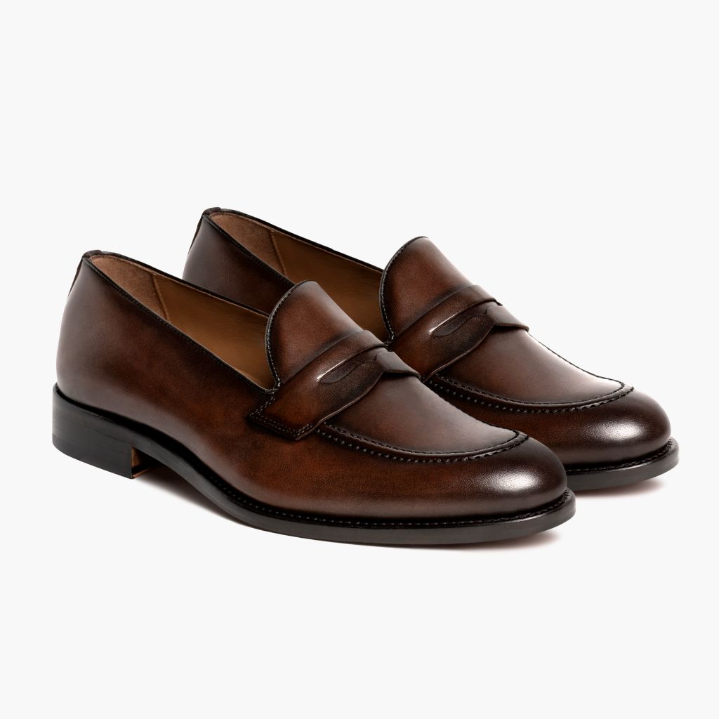 Lincoln Rich Mahogany Kožené tenisky pro Pány in Classic Full-Grain Leather - Boční pohled | Koupit online