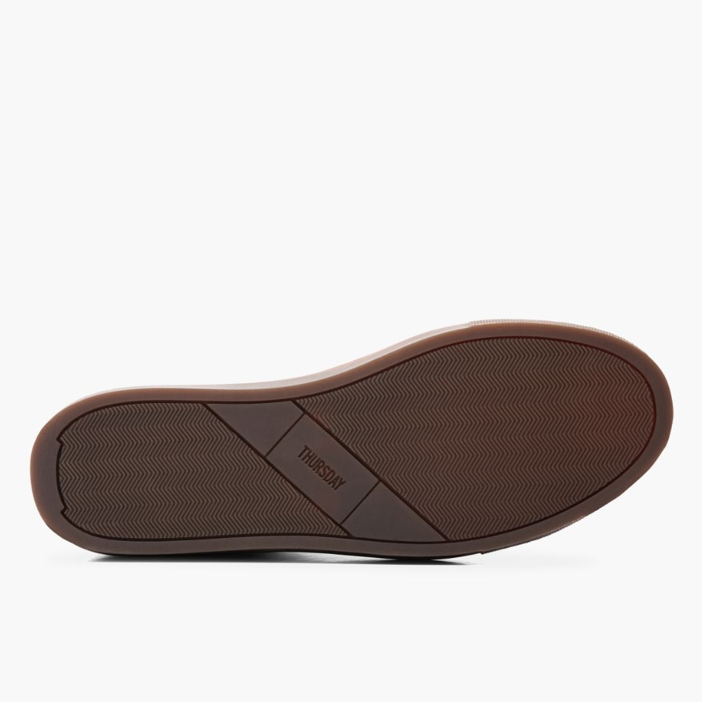 High-Traction Rubber Outsole & Lug Tread Pattern on Premier Low Top Natural Kožené tenisky pro Pány For Men