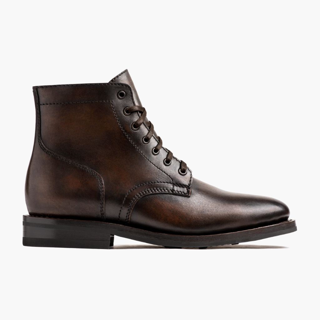 Black Full-Grain leather Boots - Rámová konstrukce Goodyear welt a špička obuvi
