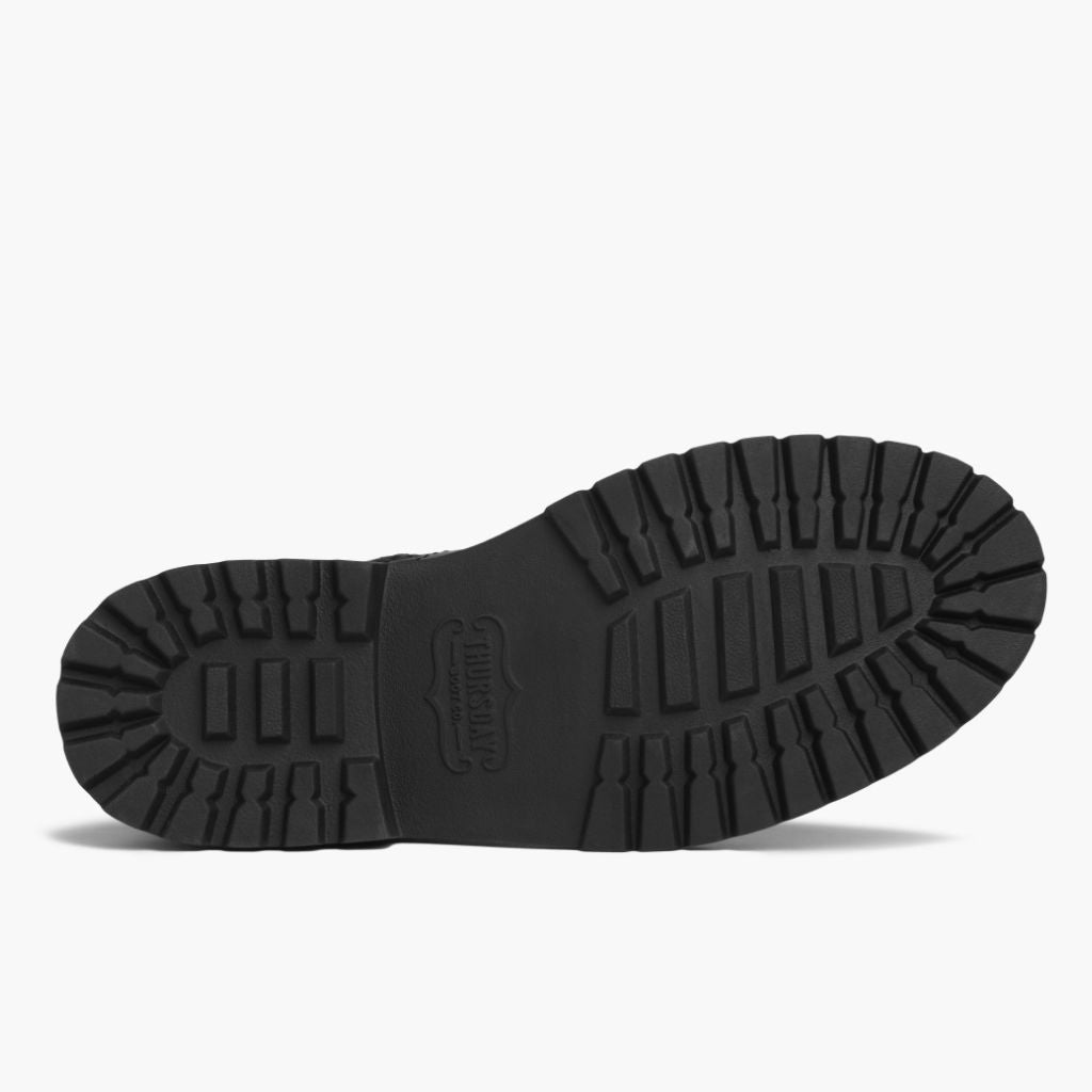 High-Traction Rubber Outsole & Lug Tread Pattern on Stomper Černá (No Zipper) Kožené boty pro Pány For Men