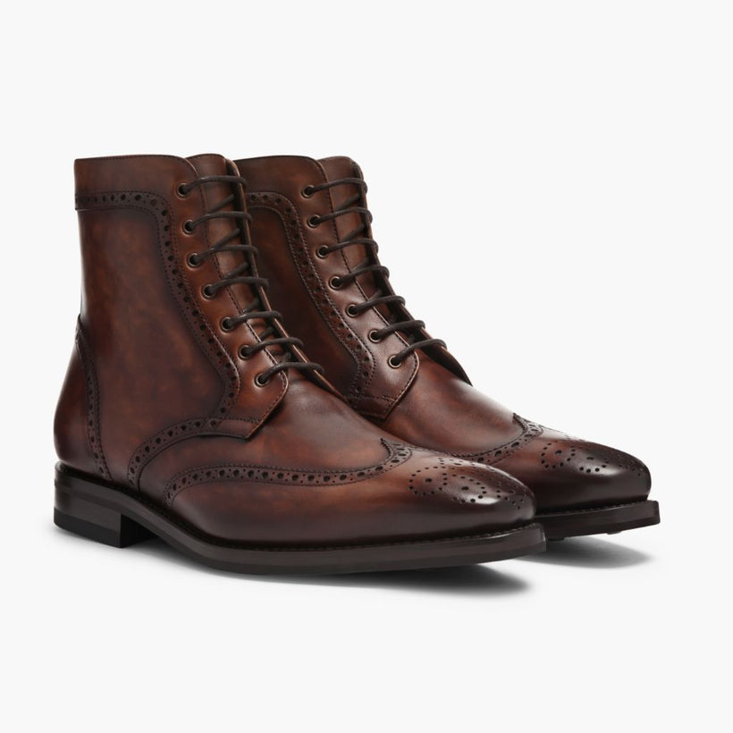 Wingtip Color #77 Leather Boots pánská