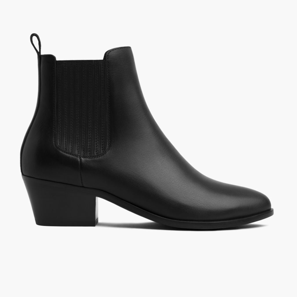 Dreamer Bootie Černá Kožené boty pro Dámy z černé pravé hovězí kůže - Boční pohled | Koupit online