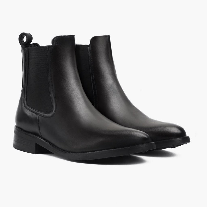 Duchess Černá Leather Boots dámská