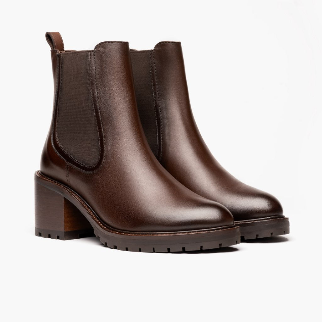 Chocolate Full-Grain leather Boots - Rámová konstrukce Goodyear welt a špička obuvi