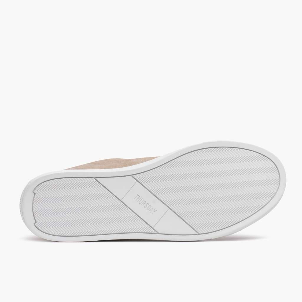 High-Traction Rubber Outsole & Lug Tread Pattern on Premier Low Top Latte Kožené tenisky pro Dámy