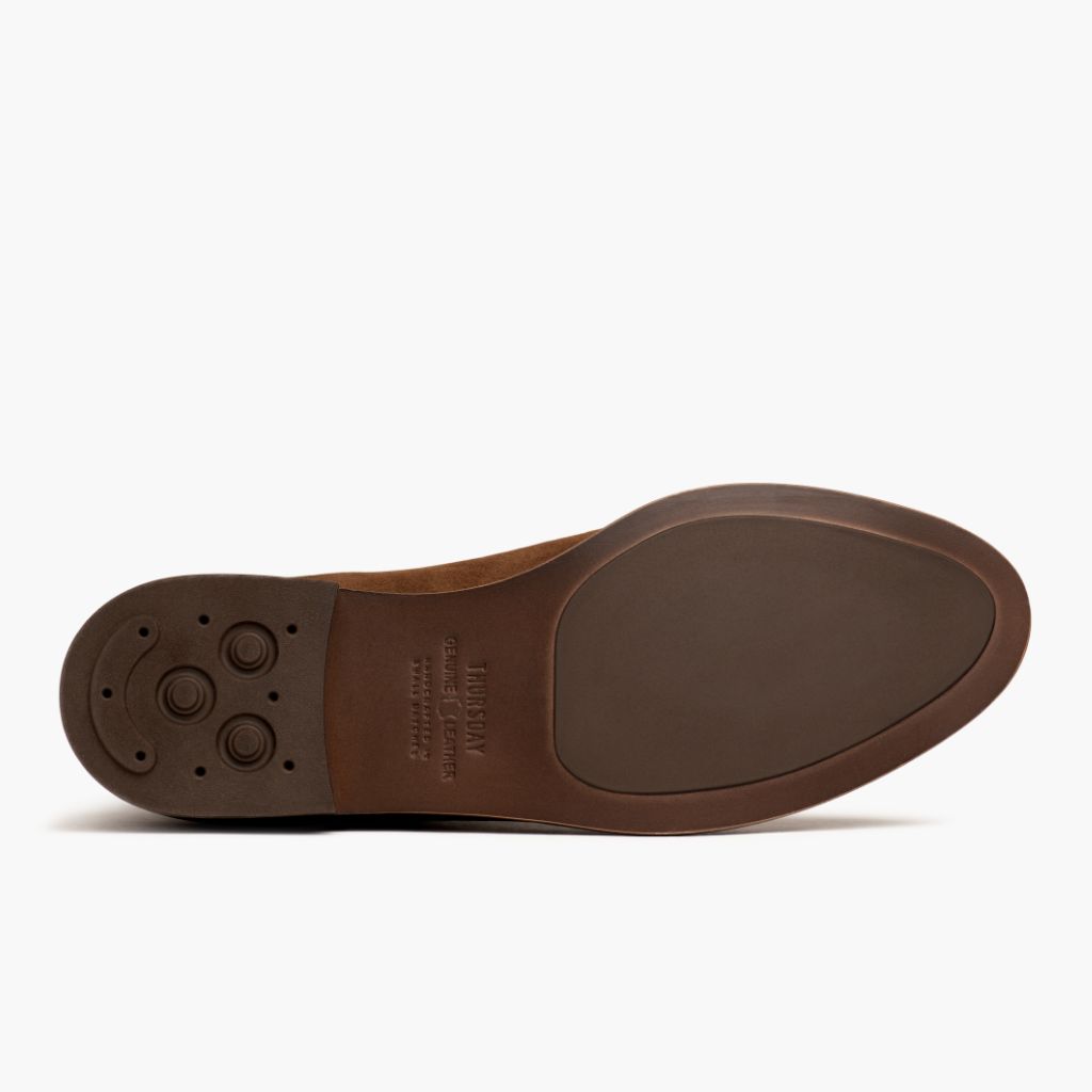 High-Traction Rubber Outsole & Lug Tread Pattern on Dreamer Cinnamon Kožené boty pro Dámy